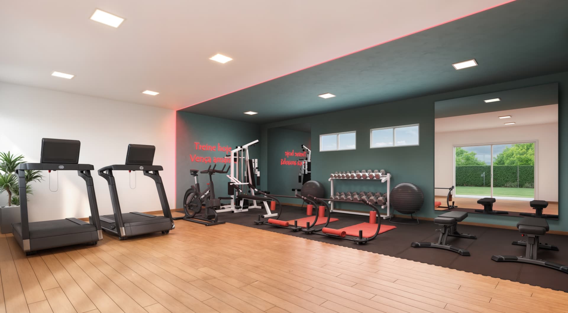 Espaço fitness equipado do Fantastique Prime II